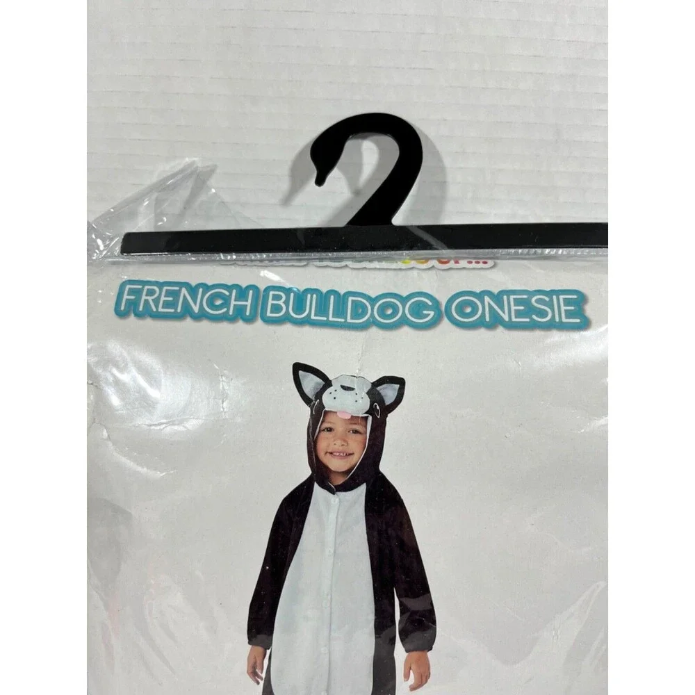 Halloween Costume 4-6 years Black and White Pug Costume  New